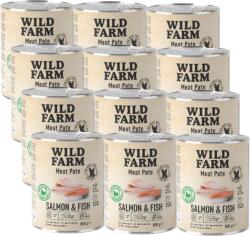  Wild Farm WILD FARM Pate Salmon&Fish 12x800g gluténmentes kutyatáp