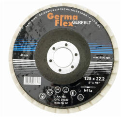 GERMAFLEX Disc de polizare lamelar 125 x 22, 2 mm (GFC-21040)