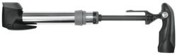 SKS Germany Injex T-Zoom alumínium teleszkópos minipumpa, minden szeleptípushoz, 10 bar, 256 mm, ezüst