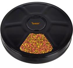 WOONDER Automata étel adagoló kutyáknak és macskáknak - 6 rekesszel, időzítővel, hangjelzéssel (WNDR20759)