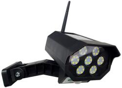 Baterie Centrum LED napelemes biztonsági kamera makett szenzorral LED/3, 7V IP44 fekete + DO 034 0001037 (BC0568)