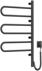 Navin Elektromos forgatható törölközőszárító FOUETTE 185W/230V 81, 8 cm IP44 fekete 12-212033-4880 (NV0004)