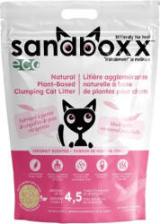 Sandboxx Eco növényi alapú kókusz illatú macskaalom (4 tasak ~ 14.6 kg) 18 l