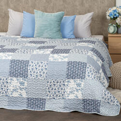 4Home Cuvertură de pat 4Home Blue Patchwork , 220 x 240cm