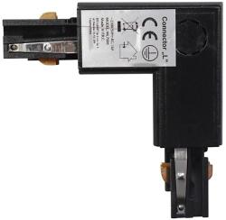 MILAGRO 3-fázový TRACK konektor pro lištová svítidla, černý, typ L ML7086 (MI1845)