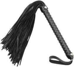 LateToBed - textúrált ostor - fekete (48cm) - vagyaim