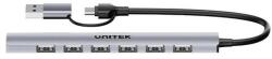 Unitek H1209AGY01 USB-A 5Gbps 7in1 USB hub (H1209AGY01)
