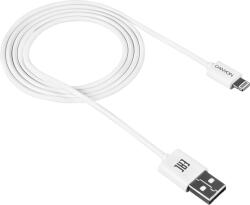 CANYON Lightning apa - USB-A apa Adat- és töltőkábel 1m - Fehér (CNE-CFI1W) (CNE-CFI1W)