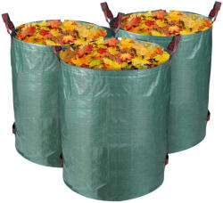 Amaz 3 db Szőtt kerti szemetes, levélzsák - 300 literes! AMO-UT03