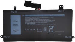 Laptophardware Dell Latitude 5290 2-in-1 helyettesítő új 4 cellás 5250mAh akkumulátor (J0PGR, 0J0PGR)