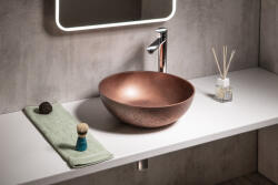 SAPHO Formigo beton mosdótál 39x39 cm, réz FG320 (FG320)