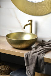 SAPHO Formigo beton mosdótál 39x39 cm, arany FG318 (FG318)