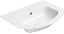 SAPHO Gsi Pura Slim kerámiamosdó csaplyuk nélkül 62x48 cm ExtraGlaze bevonattal, fehér 88279011 (88279011)