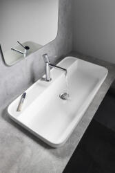 SAPHO Brahea pultba süllyeszthető rockstone mosdó 75x39 cm, matt fehér BE775 (BE775)