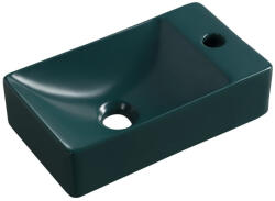 SAPHO Small Margitha kerámia kézmosó 38x22 cm, jobbos/benzin kék MGT38220 (MGT38220)