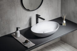 SAPHO Formigo beton mosdótál 60x40 cm, szürke FG217 (FG217)