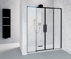 POLYSAN Altis Line Black tolóajtó átlátszó üveggel 1700x2000 mm, matt fekete profil AL4412B (AL4412B)