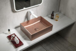 SAPHO Formigo beton mosdótál 48x37 cm, réz FG120 (FG120)