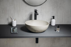 SAPHO Formigo beton mosdótál 39x39 cm, homok FG314 (FG314)