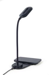Gembird TA-WPC10-LED-01-MX asztali lámpa és vezeték nélküli töltő 10W fekete (TA-WPC10-LED-01-MX) (TA-WPC10-LED-01-MX)