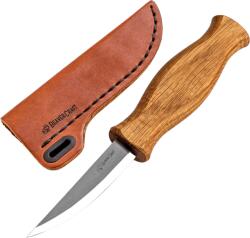 BeaverCraft Cuțit Beavercraft Whittling Sloyd cu Mâner din Stejar în Teacă de Piele C4S