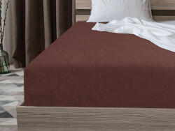  Cearsaf Frotir cu elastic EXCLUSIVE 90x200 cm maro inchis