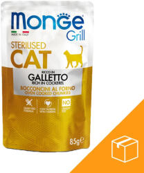 Monge Grill Sterilised Alutasakos Macskaeledel (Kakas) - 28x85 g