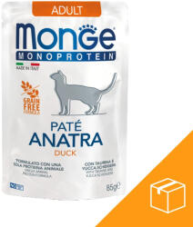 Monge Monoprotein Pate Adult Macskaeledel (Kacsa) - 28x85 g