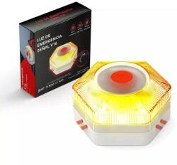 Maxspeed Vészvillogó mágneses biztonsági sárga jelzőlámpa MaxSpeed V16