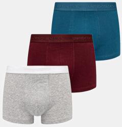 United Colors of Benetton boxeralsó 3 db szürke, 3OP82X01E - burgundia M