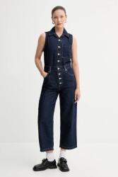 Levi's kezeslábas sötétkék, galléros, pamut, A4850 - sötétkék M