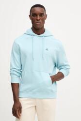 Calvin Klein pamut melegítőfelső sima, kapucnis, LV04RC297G - kék L