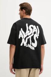 AllSaints pamut póló ORLANDO - fekete M
