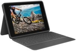 Logitech Rugged Folio billentyűzetes tok - iPad 10, 9" (10. gen, 2022), UK kiosztás, Oxford Grey (920-011206)