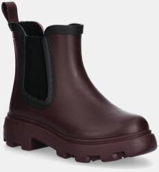 Tommy Hilfiger gumicsizma FLAG ANKLE RAINBOOT WARM LINING - burgundia Női 38