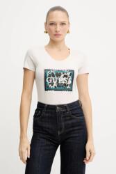 Guess t-shirt ANIMALIER bézs, W5YI27 J1314 - bézs XL