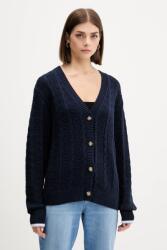 Tommy Jeans pamut kardigán sötétkék, könnyű, DW0DW21681 - sötétkék XS