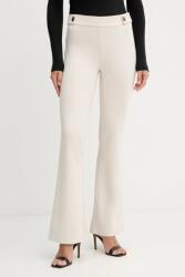 Guess nadrág MAELICE bézs, magas derekú trapéz, W5YB0I KCMU2 - bézs L