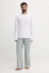 Tommy Hilfiger pamut pizsama fehér, mintás, UM0UM03663 - fehér M