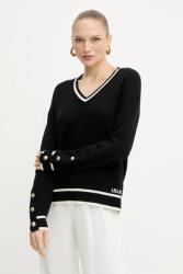 LIU JO pulóver selyemkeverékből fekete, TF5229. MS59L - fekete L