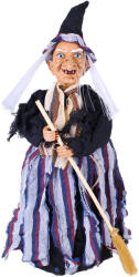 TifanTEX Vrăjitoare cu mătură, 50cm (Decorațiune pentru Halloween -) (5511R3)