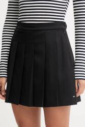 Tommy Hilfiger gyapjú szoknya fekete, mini, harang alakú, WW0WW48354 - fekete 38