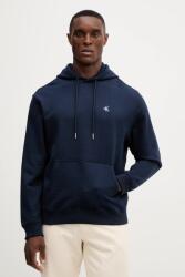Calvin Klein pamut melegítőfelső sötétkék, sima, kapucnis, LV04RC297G - sötétkék S
