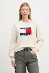 Tommy Hilfiger pulóver gyapjúkeverékből - bézs M - answear - 29 290 Ft