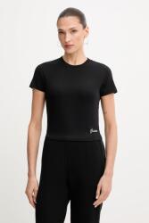 Guess t-shirt fekete, W5YI06 KCYV2 - fekete XS