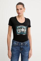 Guess t-shirt ANIMALIER fekete, W5YI27 J1314 - fekete XXL