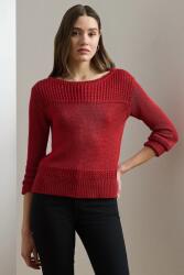 Ralph Lauren pulóver bézs - piros S