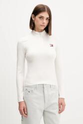 Tommy Hilfiger hosszú ujjú félgarbó nyakú, bézs, DW0DW21567 - bézs L