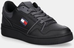 Tommy Hilfiger bőr sportcipő TJW RETRO BASKET SNEAKER - fekete Női 37