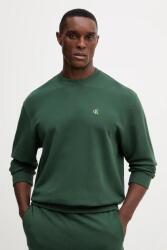 Calvin Klein pamut melegítőfelső zöld, sima, LV04RC296G - zöld S - answear - 31 990 Ft